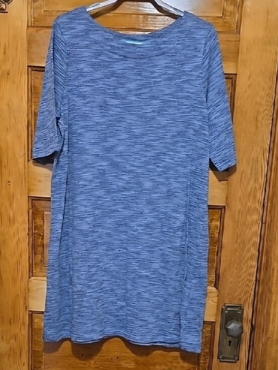 Faded Glory Dresses & Skirts - Faded Glory Heather Blue Mini Dress XXL